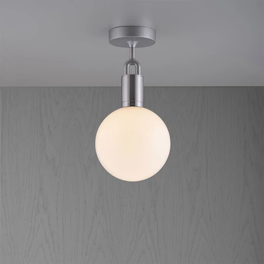 Buster+Punch Linear Forked Ceiling Globe Opal medium mennyezeti lámpa, szatén rozsdamentes acél / E27 / RFC-843143