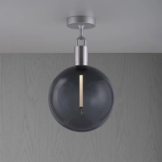 Buster+Punch Linear Forked Ceiling Globe Smoked large mennyezeti lámpa, szatén rozsdamentes acél/ E27 / RFC-853146