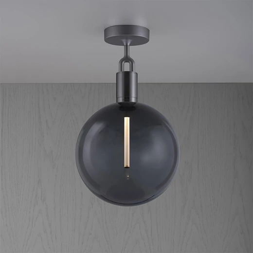 Buster+Punch Forked Ceiling Globe Smoked large mennyezeti lámpa, fegyverszürke / E27 / RFC-883156