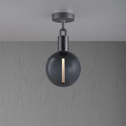 Buster+Punch Linear Forked Ceiling Globe Smoked medium mennyezeti lámpa, fegyverszürke / E27 / RFC-883155