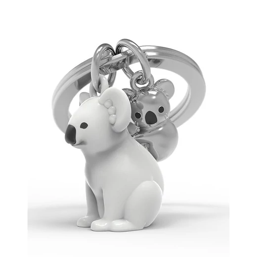Metalmorphose szürke koala kulcstartó MTM278-01