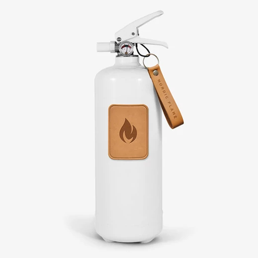 Nordic Flame tűzoltó készülék, fehér/világos bőr, 2 kg N120