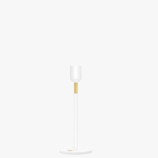 Nordic Flame gyertyatartó, fehér 19 cm N940
