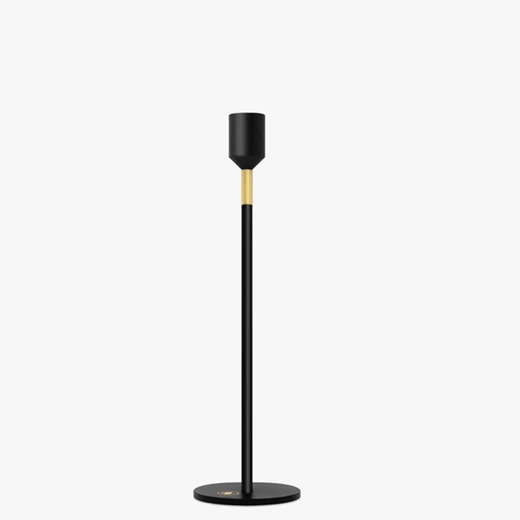 Nordic Flame gyertyatartó, fekete 27 cm N944