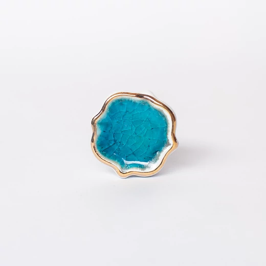 Ethno Home kék bútorgomb