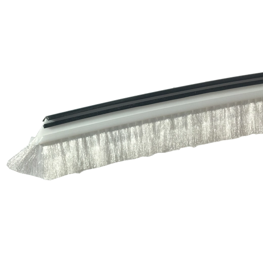 Eclisse fehér takaró kefe Unico falban tolóajtóhoz 215 cm hosszú, 13 mm sörtével OPS1