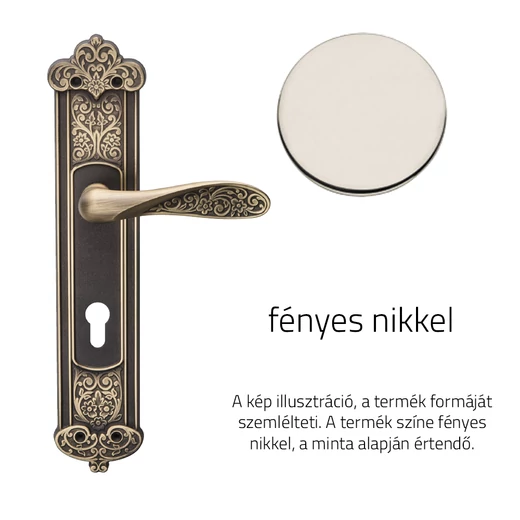 DND Fiore hosszúcímes kilincsgarnitúra