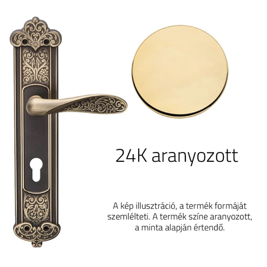 DND Fiore hosszúcímes kilincsgarnitúra