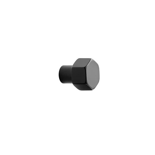 Furnipart Hexa matt fekete bútorgomb 550420024-99