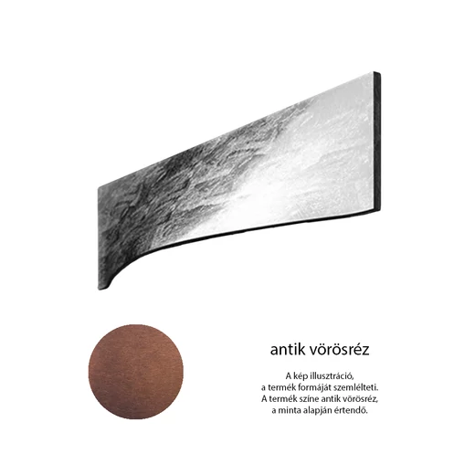 Glass Design Foglia antik vörösréz 150 mm bútorfogantyú FOGLIACPOCF96