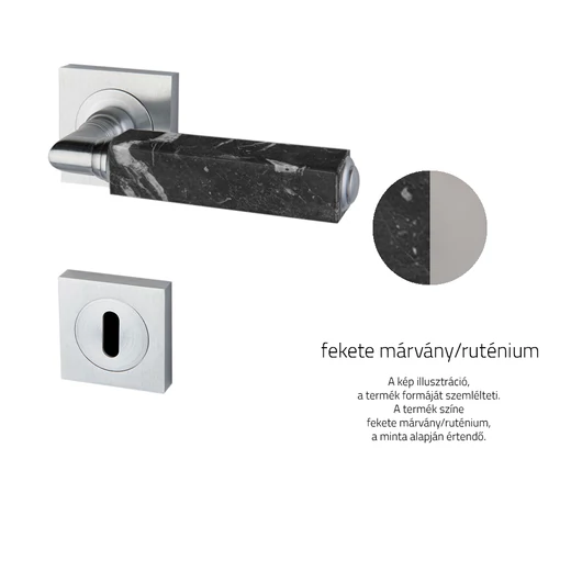 Glass Design CUBE Marble négyzetrozettás kilincsgarnitúra
