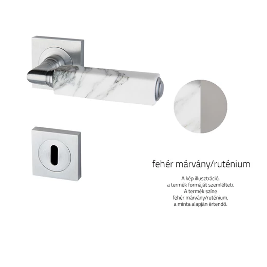 Glass Design CUBE Marble négyzetrozettás kilincsgarnitúra