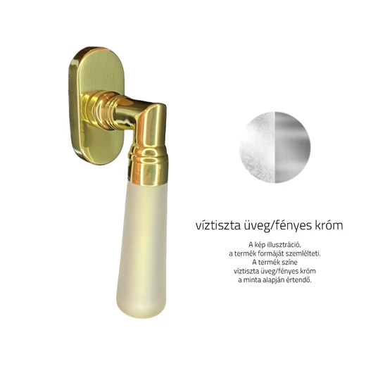 Glass Design ELKA Liscia DK ablakkilincs