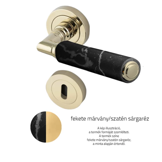 Glass Design KIKKA Marble körrozettás kilincsgarnitúra 