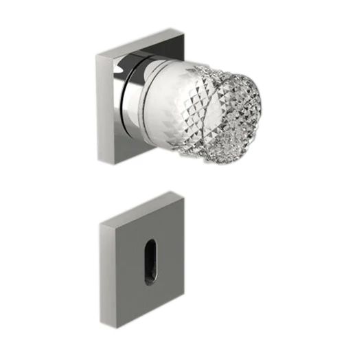 Glass Design Princess Home négyzetrozettás gomb kilincsgarnitúra