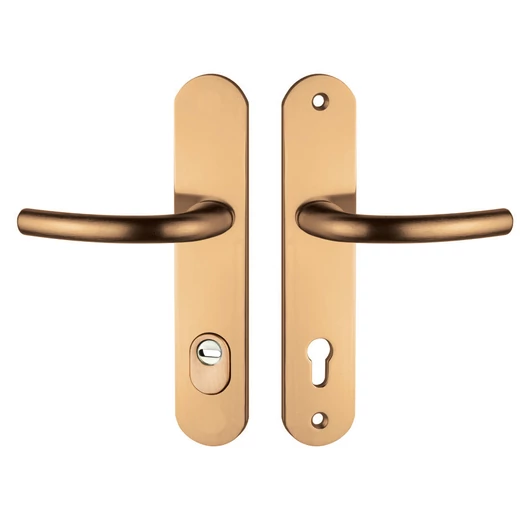 Maestro Arno alu F4 biztonsági bejárati ajtó kilincsgarnitúra cilindervédős