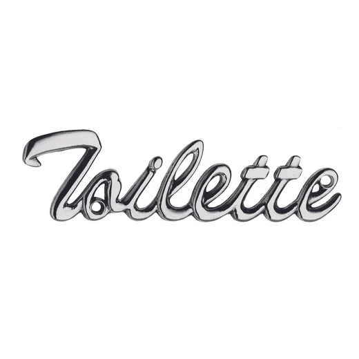 Maestro Toilette felirat matt króm