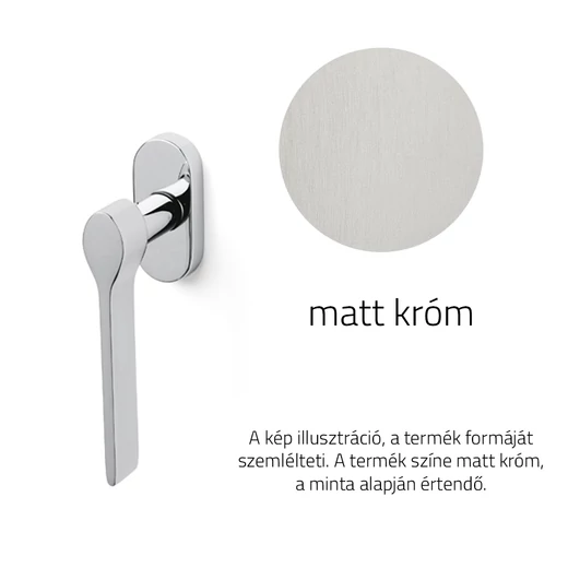 Olivari Ala matt króm ablakfélkilincs