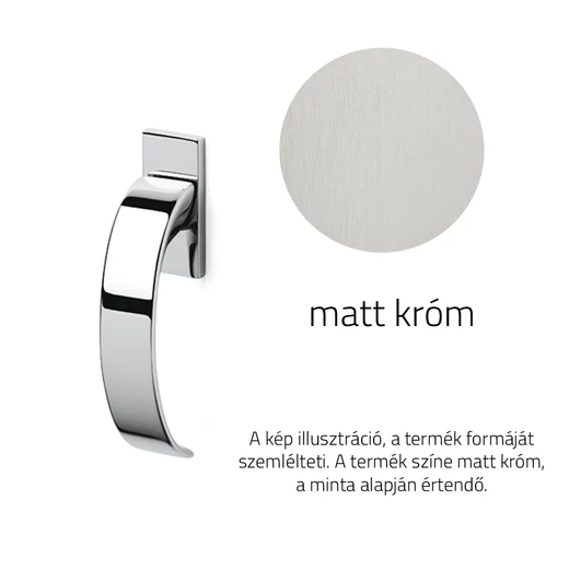 Olivari Arc matt króm ablakkilincs
