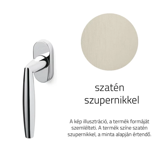 Olivari Aurelia szatén szupernikkel ablakfélkilincs