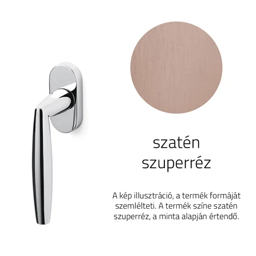 Olivari Aurelia szatén szuperréz ablakfélkilincs