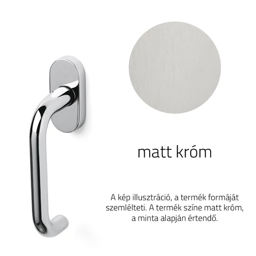 Olivari Chiara matt króm ablakfélkilincs