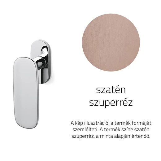 Olivari Conca szatén szuperréz ablakfélkilincs