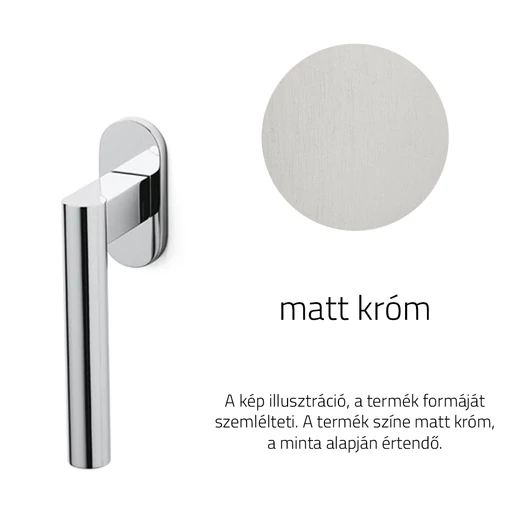 Olivari Euclide matt króm ablakfélkilincs