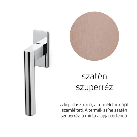 Olivari Euclide Q szatén szuperréz ablakkilincs