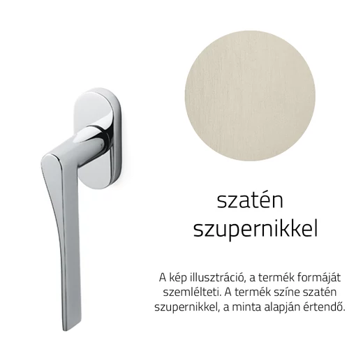 Olivari Fin szatén szupernikkel ablakfélkilincs