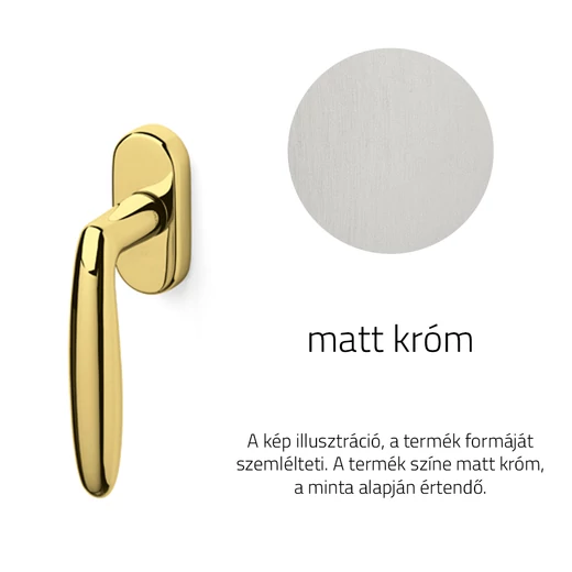 Olivari Flaminia matt króm ablakfélkilincs