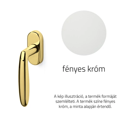 Olivari Flaminia fényes króm ablakfélkilincs