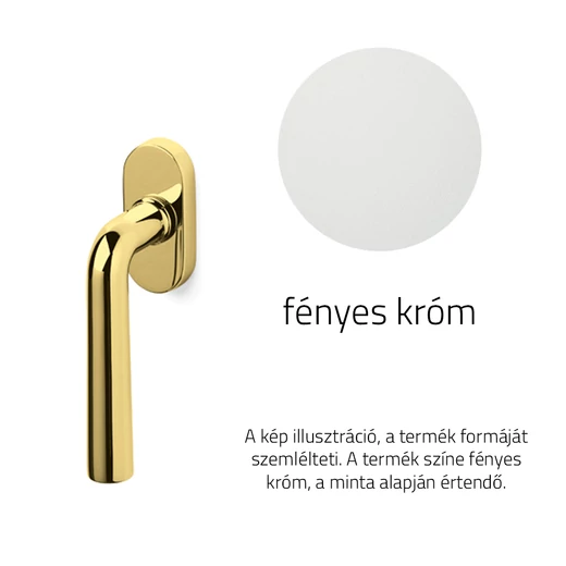 Olivari Garda fényes króm ablakfélkilincs