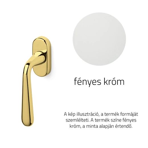 Olivari Golia fényes króm ablakfélkilincs
