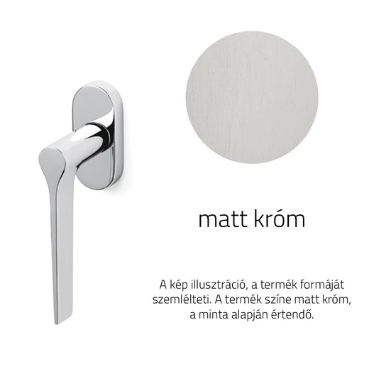 Olivari Lama matt króm ablakfélkilincs