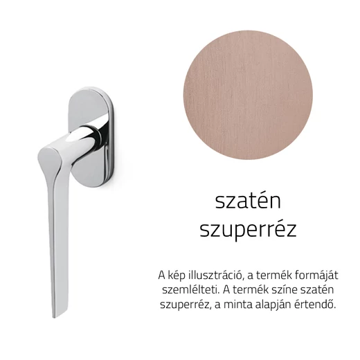 Olivari Lama L szatén szuperréz ablakfélkilincs