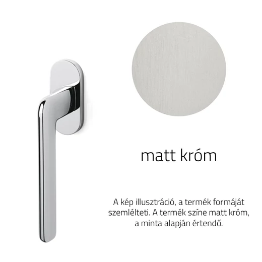 Olivari Marbella matt króm ablakfélkilincs