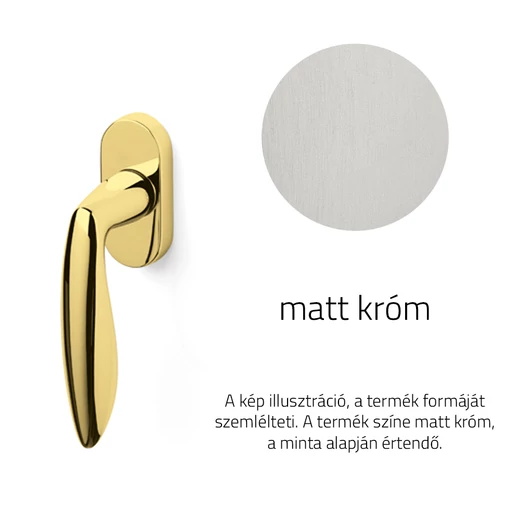 Olivari Onda matt króm ablakfélkilincs