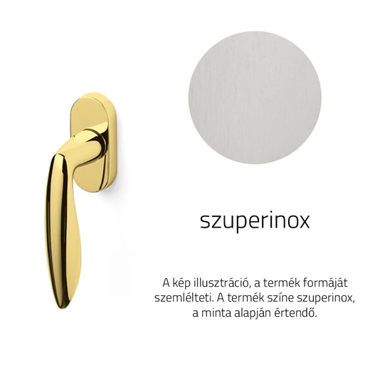 Olivari Onda szuperinox ablakfélkilincs