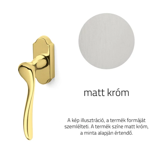 Olivari Orvieto matt króm ablakfélkilincs