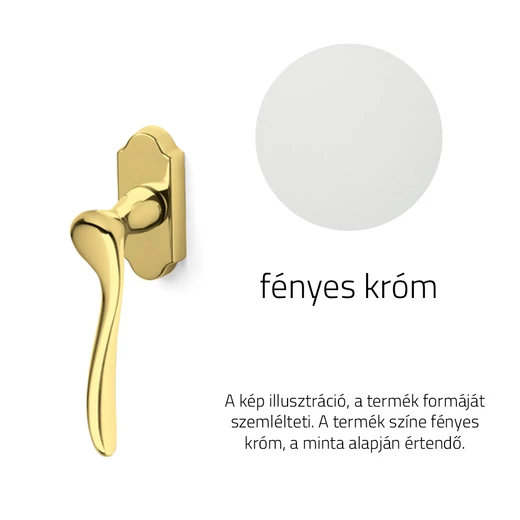 Olivari Orvieto fényes króm ablakfélkilincs