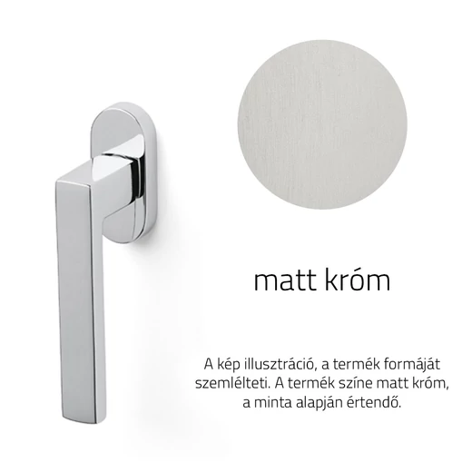 Olivari Planet matt króm ablakfélkilincs