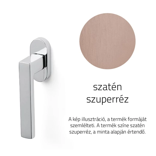 Olivari Planet szatén szuperréz ablakfélkilincs