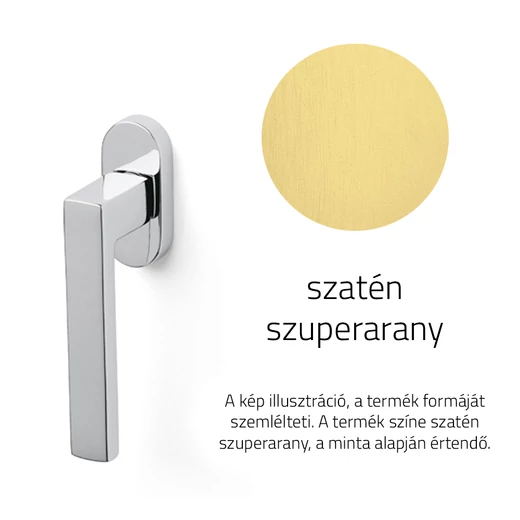Olivari Planet szatén szuperarany ablakfélkilincs