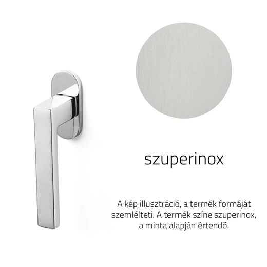 Olivari Planet Bassa szuperinox ablakfélkilincs