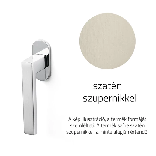 Olivari Planet Bassa szatén szupernikkel ablakfélkilincs