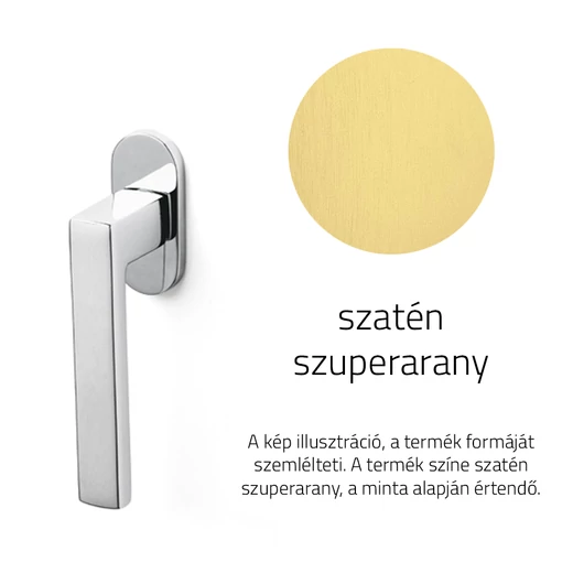 Olivari Planet Bassa szatén szuperarany ablakfélkilincs
