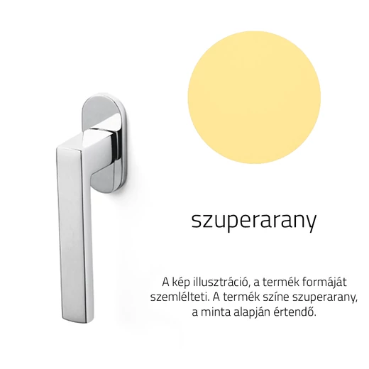 Olivari Planet Bassa szuperarany ablakfélkilincs