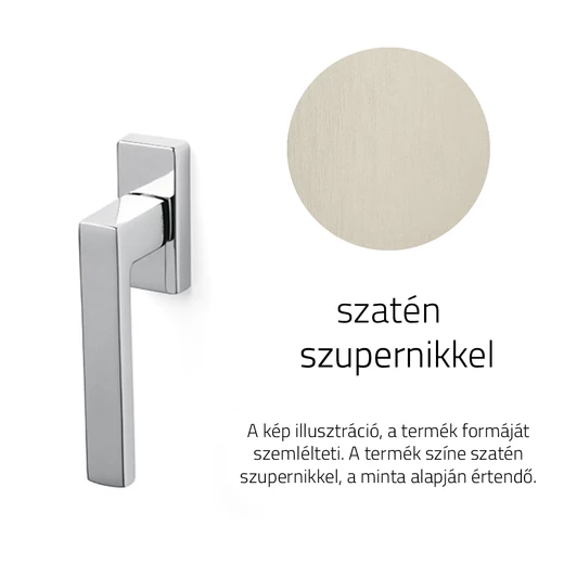 Olivari Planet Q szatén szupernikkel ablakfélkilincs