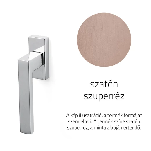 Olivari Planet Q szatén szuperréz ablakfélkilincs